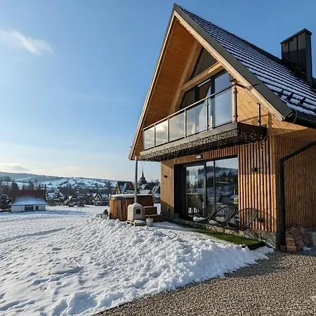 Σαλέ Allure Chalet, Z Prywatnym Jacuzzi, Z Widokiem Na Gory Dzianisz